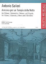 Antonio Salieri Notenblätter Armonia per un Tempio della Notte