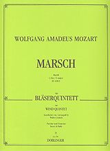 Wolfgang Amadeus Mozart Notenblätter Marsch C-Dur KV480,1 für Flöte