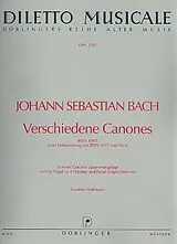 Johann Sebastian Bach Notenblätter Verschiedene Canones BWV1087 für