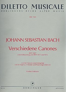 Johann Sebastian Bach Notenblätter Verschiedene Canones BWV1087 für