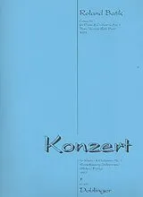 , Roland Batik Notenblätter Konzert Nr.1 für Klavier und Orchester