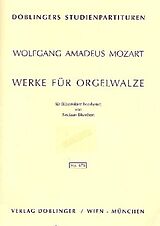 Wolfgang Amadeus Mozart Notenblätter Werke für Orgelwalze für 2 Oboen