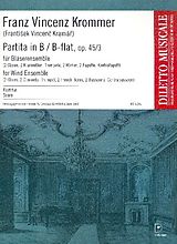 Franz Vinzenz Krommer Notenblätter Partita B-Dur op.45,3 für 2 Oboen