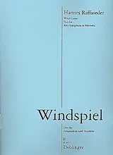 Hannes Raffaseder Notenblätter Windspiel Duo für Altsaxophon