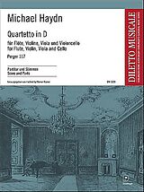 Johann Michael Haydn Notenblätter Quartett D-Dur Perger117 für Flöte, Violine