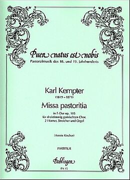 Karl Kempter Notenblätter Missa pastoritia F-Dur op.105