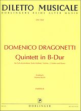 Domenico Dragonetti Notenblätter Quintett B-Dur für Kontrabass (Violine)