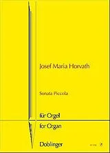 Joseph Maria Horvath Notenblätter Sonata piccola