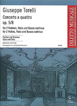 Giuseppe Torelli Notenblätter Concerto à quattro op.5,8 für