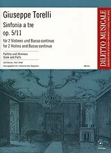 Giuseppe Torelli Notenblätter Sinfonia a tre e-Moll op.5,11