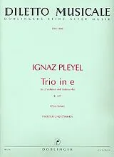 Ignaz Joseph Pleyel Notenblätter Trio e-Moll B407 für