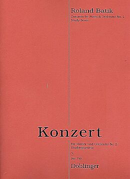 , Roland Batik Notenblätter Konzert Nr.2
