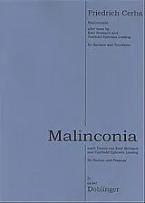 Friedrich Cerha Notenblätter Malinconia für Bariton und Posaune