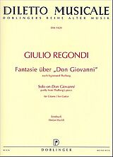 Giulio Regondi Notenblätter Phantasie über Mozarts Don Giovanni nach