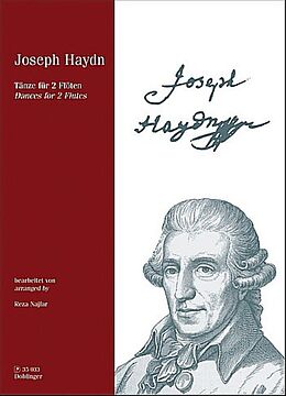Franz Joseph Haydn Notenblätter Tänzefür 2 Flöten