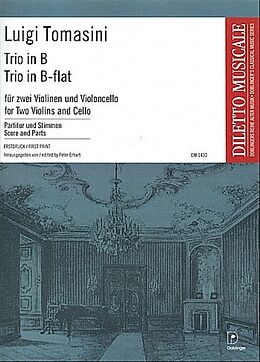 Luigi Aloysius Tomasini Notenblätter Trio in B für 2 Violinen und