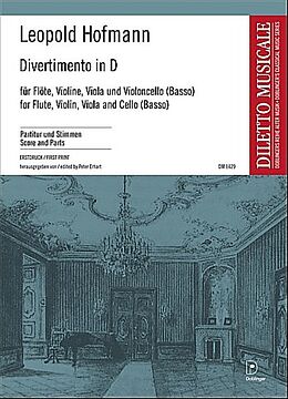 Leopold Hofmann Notenblätter Divertimento D-Dur für Flöte, Violine