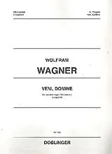 Wolfram Wagner Notenblätter Veni Domine