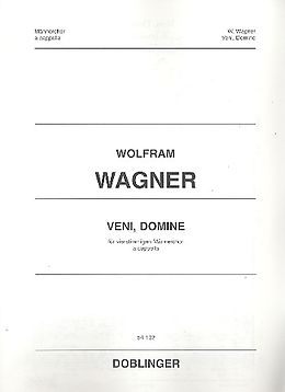 Wolfram Wagner Notenblätter Veni Domine