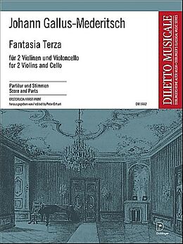 Johann Georg Anton Gallus-Mederitsch Notenblätter Fantasie Nr.3 für 2 Violinen und Violoncello