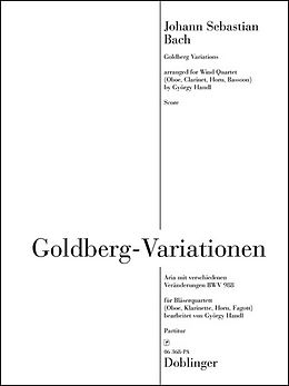 Johann Sebastian Bach Notenblätter Goldberg-Variationen BWV988