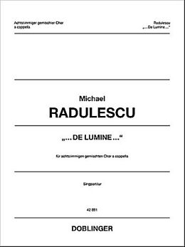 Michael Radulescu Notenblätter De lumine