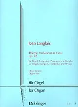 Jean Langlais Notenblätter Thème, variations et final op.28