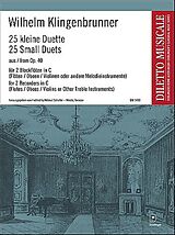 Wilhelm Klingenbrunner Notenblätter 25 kleine Duette aus op.40