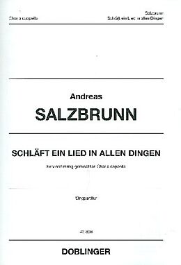 Andreas Salzbrunn Notenblätter Schläft ein Lied in allen Dingen