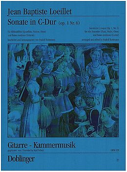 Jean Baptiste Loeillet de Gant Notenblätter Sonate in C-Dur op.1 Nr.6