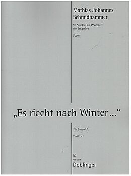Mathias Johannes Schmidhammer Notenblätter Es riecht nach Winter