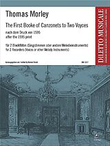 Thomas Morley Notenblätter The First Booke of Canzonets to Two Voyces
