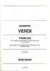 Giuseppe Verdi Notenblätter Auf schlürfet in durstigen Zügen