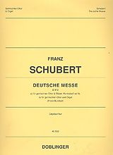 Franz Schubert Notenblätter Deutsche Messe D872 für