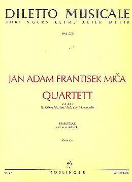 Frantisek Vaclav Mica Notenblätter Quartett C-Dur