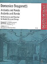 Domenico Dragonetti Notenblätter Andante und Rondo D-Dur