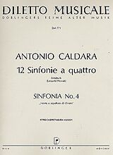 Antonio Caldara Notenblätter Sinfonia Nr.4