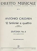 Antonio Caldara Notenblätter Sinfonia Nr.4