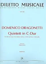 Domenico Dragonetti Notenblätter Quintett C-Dur für Kontrabass (Violine)