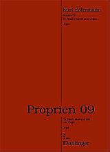 Kurt Estermann Notenblätter Proprien 09 für 2 Trompeten, Horn