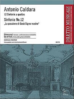 Antonio Caldara Notenblätter SINFONIA NR. 12 A-MOLL FUER