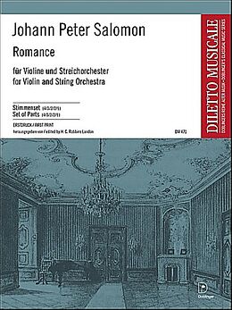 Salomon Hans Peter Notenblätter Romance D-Dur für Violine und