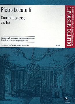 Pietro Antonio Locatelli Notenblätter Concerto grosso D-Dur op.1,5