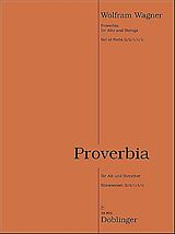 Wolfram Wagner Notenblätter Proverbia