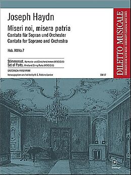 Franz Joseph Haydn Notenblätter MISERI NOI, MISERA PATRIA CANTATA