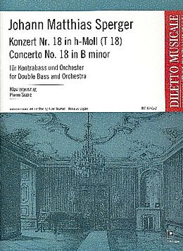 Johann Matthias Sperger Notenblätter Konzert h-Moll Nr.18 T18 für Kontrabass und Orchester