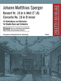 Johann Matthias Sperger Notenblätter Konzert h-Moll Nr.18 T18