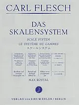 Carl Flesch Notenblätter Das Skalensystem