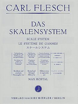Carl Flesch Notenblätter Das Skalensystem