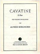 Alfred Berghorn Notenblätter Cavatine